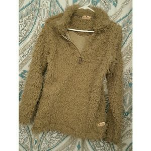Southern fried chics fur sherpa sweater